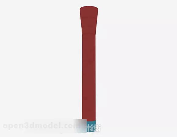 Square Pillar Column 3d model