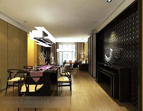 Chinese Style Restaurant Interior 3d model Chinese Style Restaurant Interior 3d model