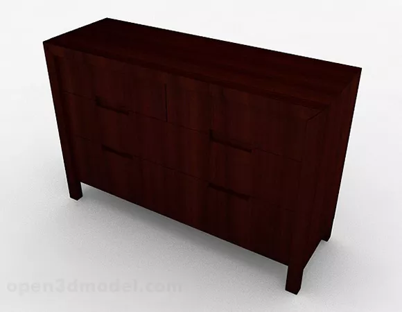Chinese Design Simple Porch Cabinet 3d model Chinese Design Simple Porch Cabinet 3d model