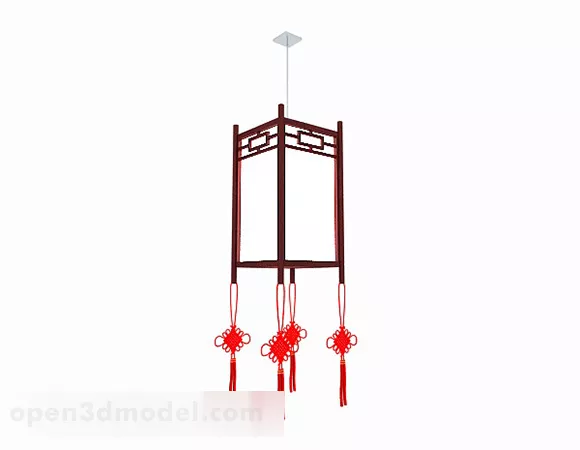 Chinese Style Square Tassel Chandeliers 3d model Chinese Style Square Tassel Chandeliers 3d model