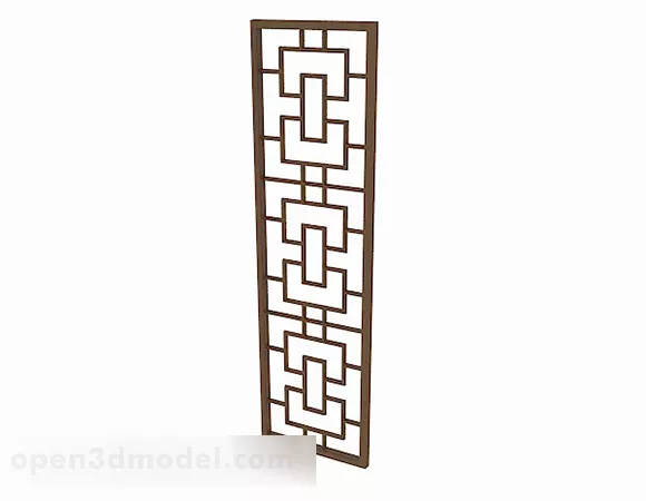 Alien Window Circular Shape 3d model