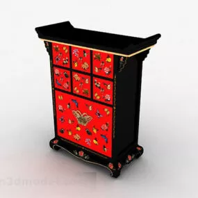 Chinese Design Wardrobe 3d model