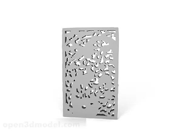 Chinese Style Wood Carving Flower 3d model Chinese Style Wood Carving Flower 3d model