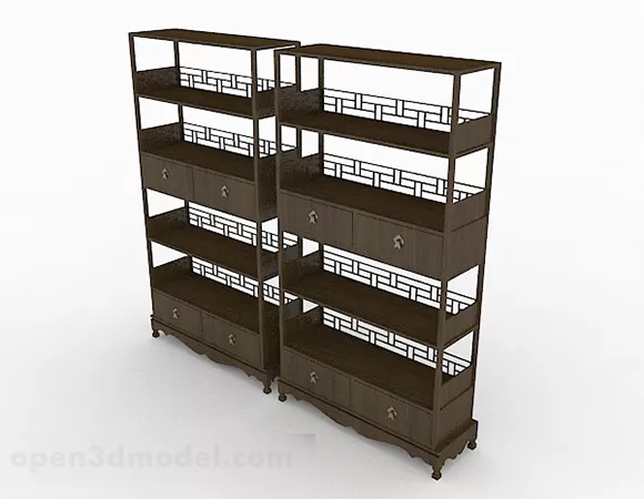 Chinese Style Wooden Display Cabinet V1 3d model Chinese Style Wooden Display Cabinet V1 3d model