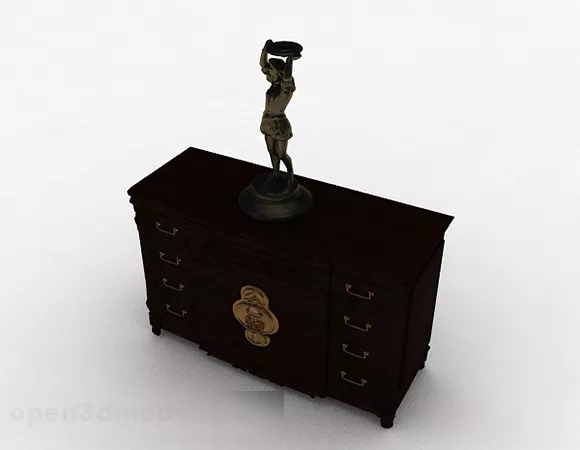 Chinese Wooden Cabinet 3d model Chinese Wooden Cabinet 3d model