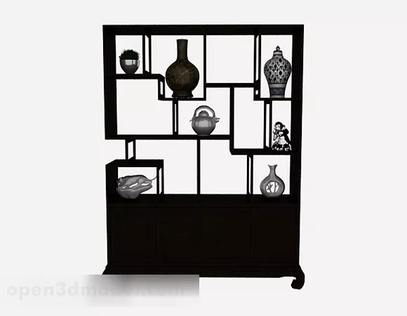 Chinese Design Wooden Display Cabinet Free 3d Model Max Open3dmodel Chinese Design Wooden Display Cabinet Free 3d Model Max Open3dmodel