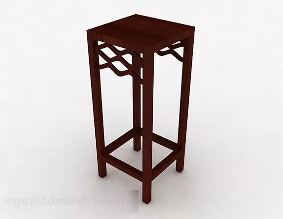 Chinese Style Wooden Flower Stand 3d model Chinese Style Wooden Flower Stand 3d model