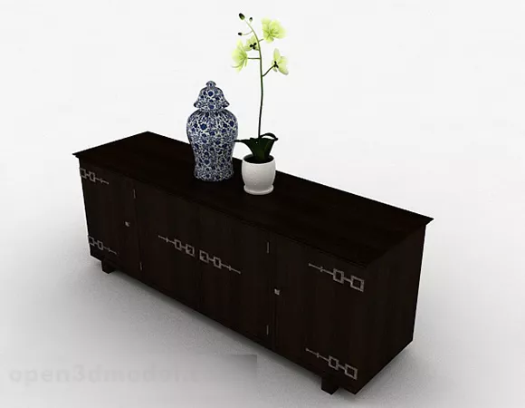 Chinese Wooden Furniture Locker 3d model Chinese Wooden Furniture Locker 3d model