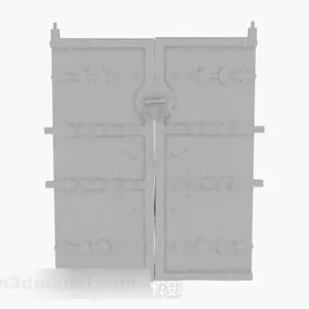 Chinese Wooden Gate 3d model