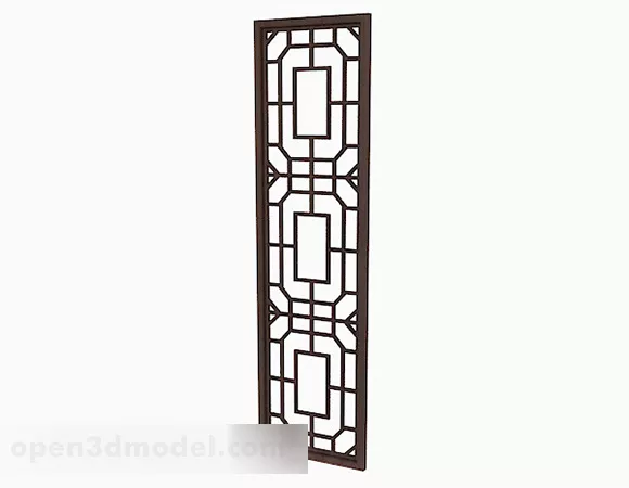 Sculpting Leaf Partition Panel 3d model