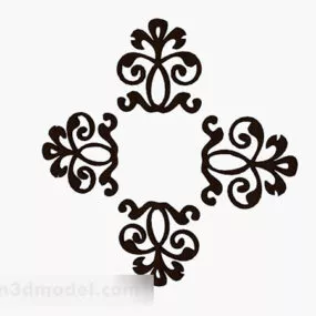 Chinese Style Wooden Sculpture 3d model