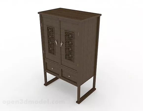 Wardrobe Shelf With Tv Cabinet 3d model