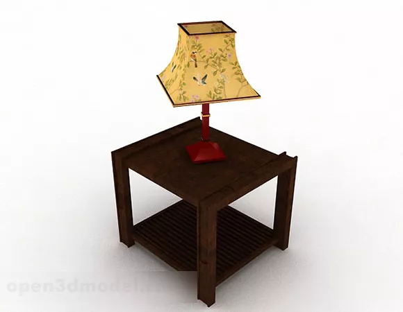 Chinese Style Yellow Table Lamp Furniture 3d model Chinese Style Yellow Table Lamp Furniture 3d model