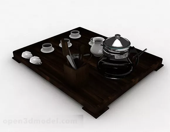Chinese Tea Set 3d model Chinese Tea Set 3d model