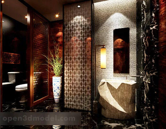 Smooth Edge Toilet Wall Mounted 3d model