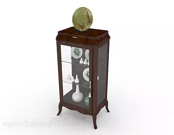 Chinese Wooden Simple Display Cabinet 3d model Chinese Wooden Simple Display Cabinet 3d model