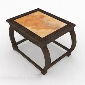 Chinese Wooden Tea Table V1 3d model