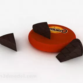 Chocolate Snack Food 3d model