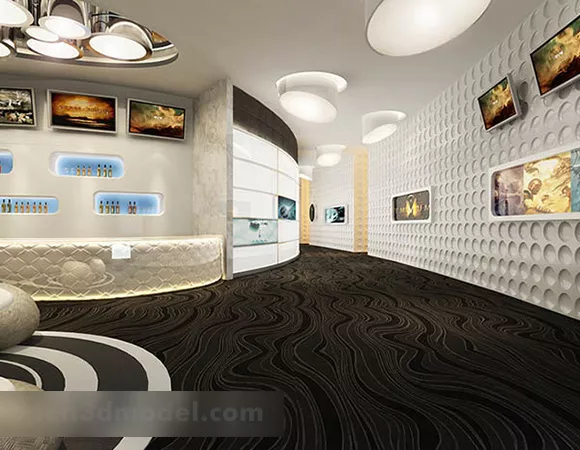 Cinema Hall Interior 3d model Cinema Hall Interior 3d model