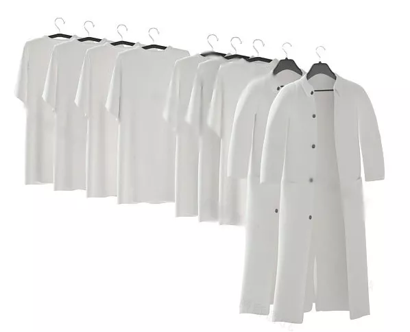 Hanging Clothing 3d model Hanging Clothing 3d model