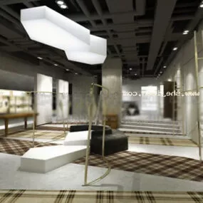 Clothing Store Decor Interior 3d model