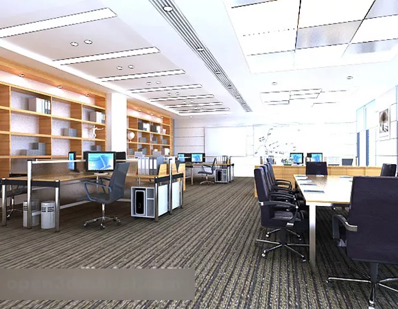Collective Office Interior 3d model Collective Office Interior 3d model