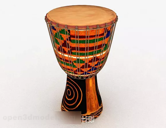 Seven Piece Drum Set 3d model