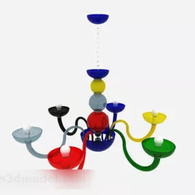 Color Chandelier 3d model