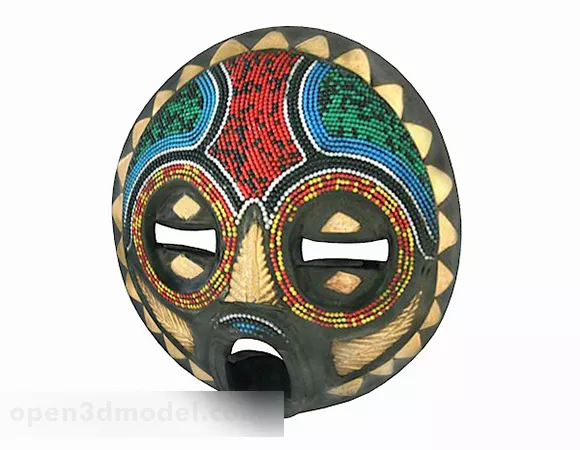 Handicraft Face Mask 3d model Handicraft Face Mask 3d model
