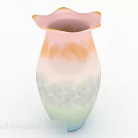 Colorful Pot Vase Home Decoration 3d model