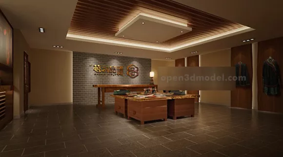 Circle Liquid Shape Decoration 3d model