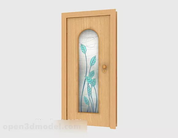 Common Bathroom Room Door 3d model Common Bathroom Room Door 3d model