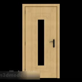 Common Yellow Minimalist Room Door 3d model