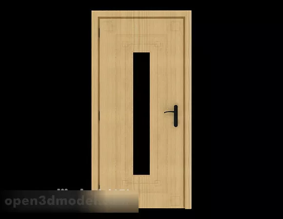 Common Yellow Minimalist Room Door 3d model Common Yellow Minimalist Room Door 3d model