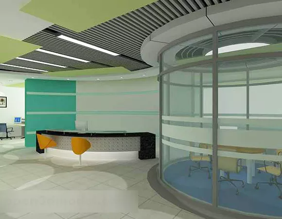Company Reception Desk Interior 3d model Company Reception Desk Interior 3d model