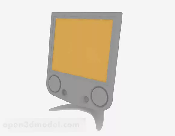 Old Crt Desktop Computer 3d model