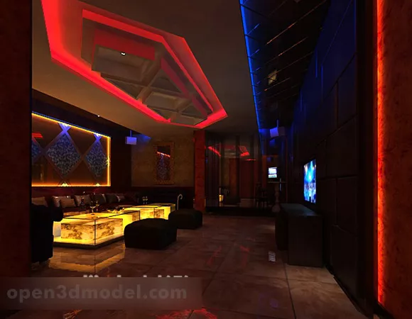 Conference Negotiation Area Interior 3d model Conference Negotiation Area Interior 3d model
