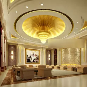 Conference Room Ceiling Interior 3d model