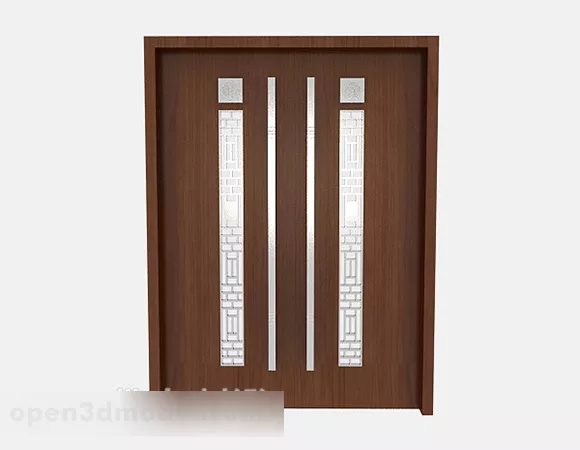 Conference Room Solid Wood Door 3d model Conference Room Solid Wood Door 3d model