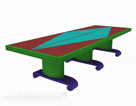 Conference Table Furniture 3d model Conference Table Furniture 3d model