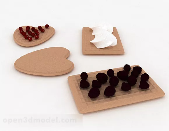 Cookies Food Set 3d model Cookies Food Set 3d model