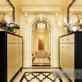 Corridor Entrance Interior 3d model