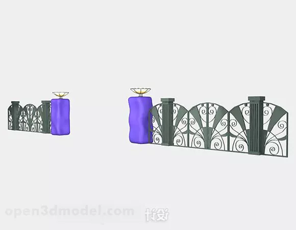 Classic Gate Rails 3d model