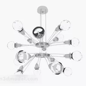 Creative Bulb Chandelier 3d model