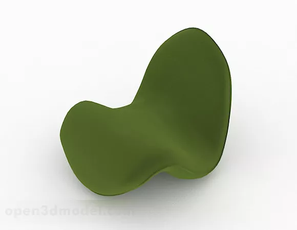 Creative Green Single Sofa 3d model Creative Green Single Sofa 3d model