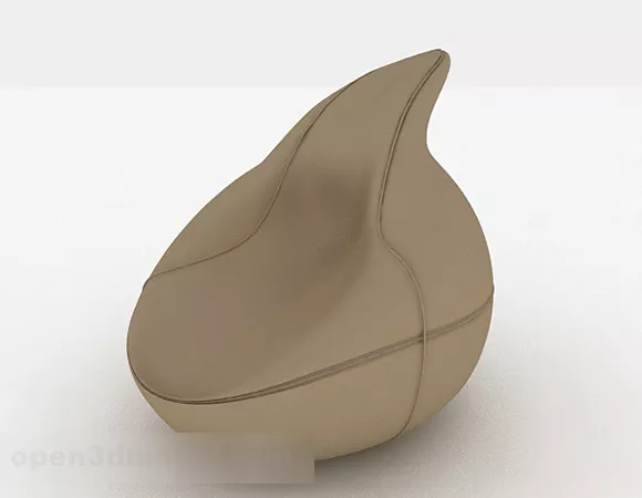 Creative Home Brown Single Armchair 3d model Creative Home Brown Single Armchair 3d model