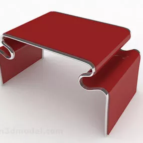 Creative Personality Red Coffee Table 3d model