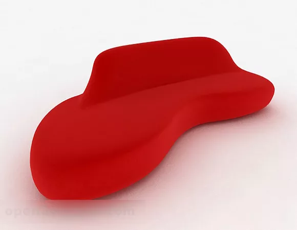 Creative Red Multi-seats Sofa Furniture 3d model Creative Red Multi-seats Sofa Furniture 3d model
