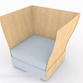Creative Simple Single Sofa Decor 3d model
