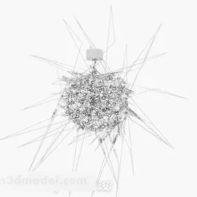 Creative White Chandelier 3d model